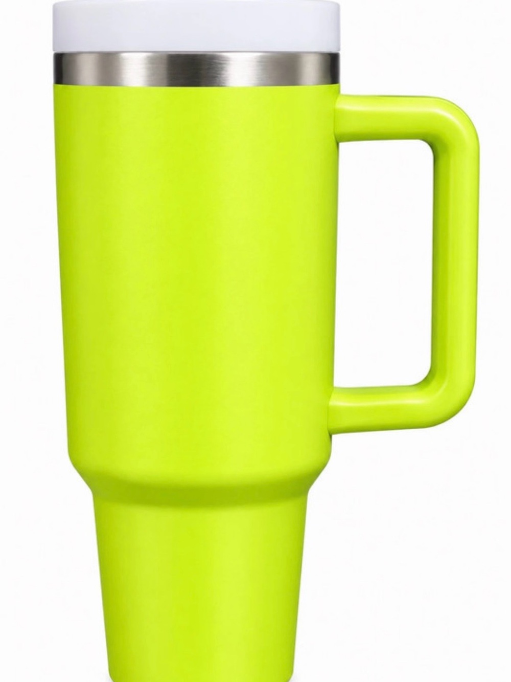 Lime Green Insulated Travel Mug with Handle - Home Party Supplies